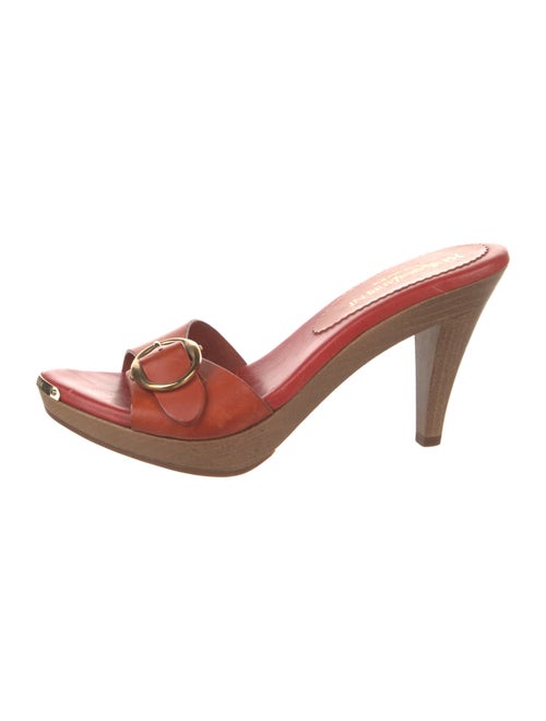 Yves Saint Laurent Leather Slides