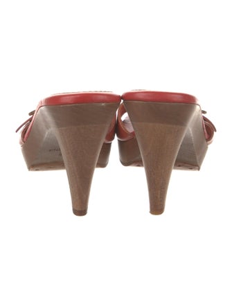 Yves Saint Laurent Leather Slides