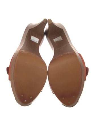 Yves Saint Laurent Leather Slides