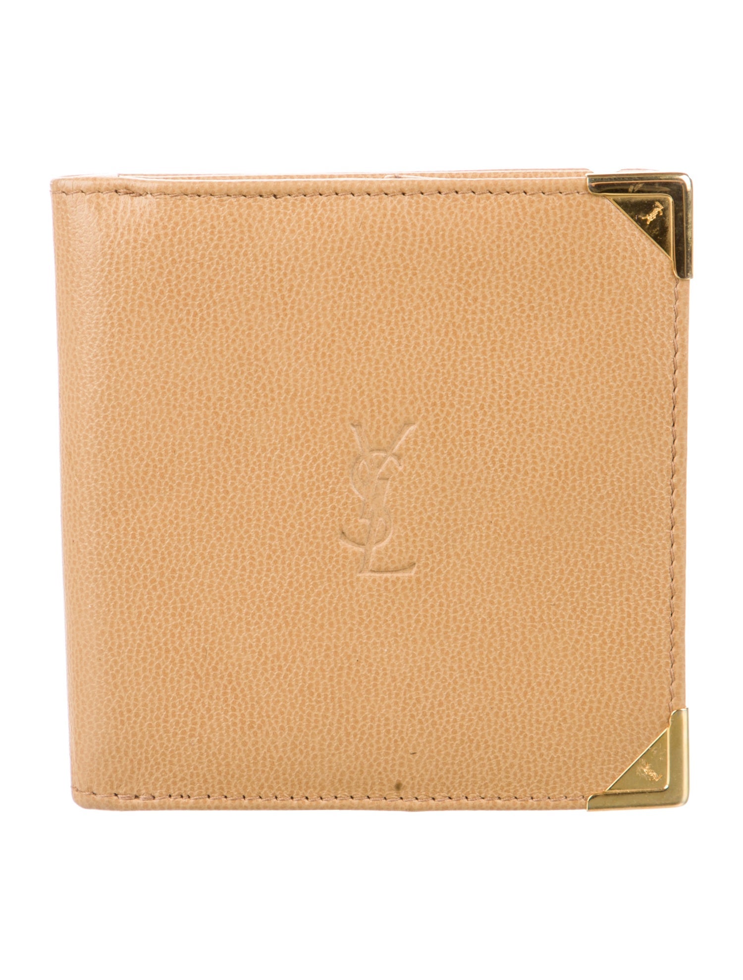 Yves Saint Laurent Leather Compact Wallet