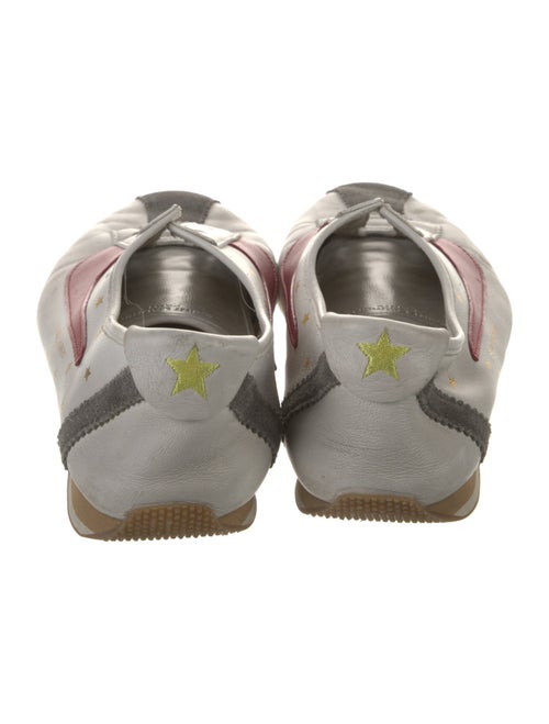 Saint Laurent Leather Colorblock Pattern Sneakers