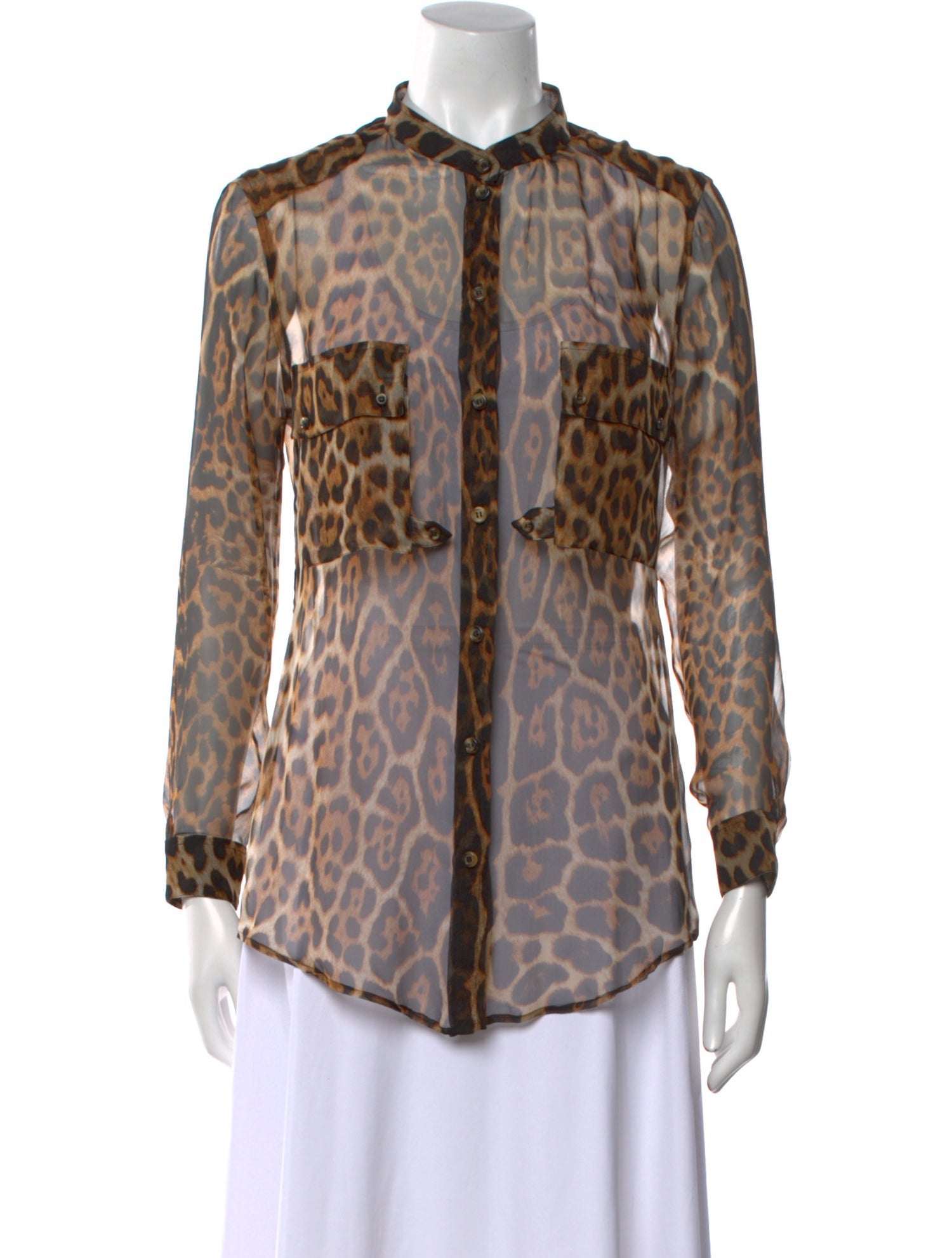 Yves Saint Laurent Rive Gauche Vintage 2002 Button-Up Top