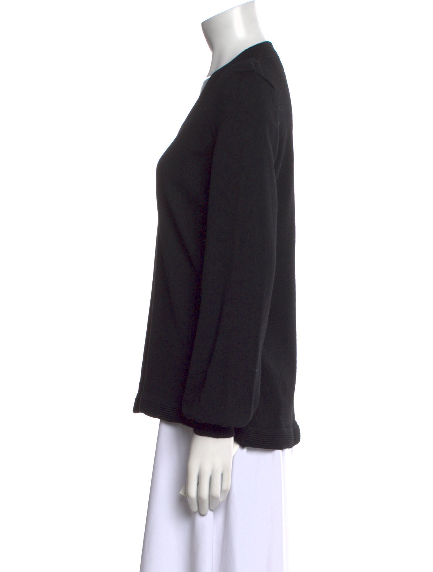 Yves Saint Laurent Wool Scoop Neck Sweater