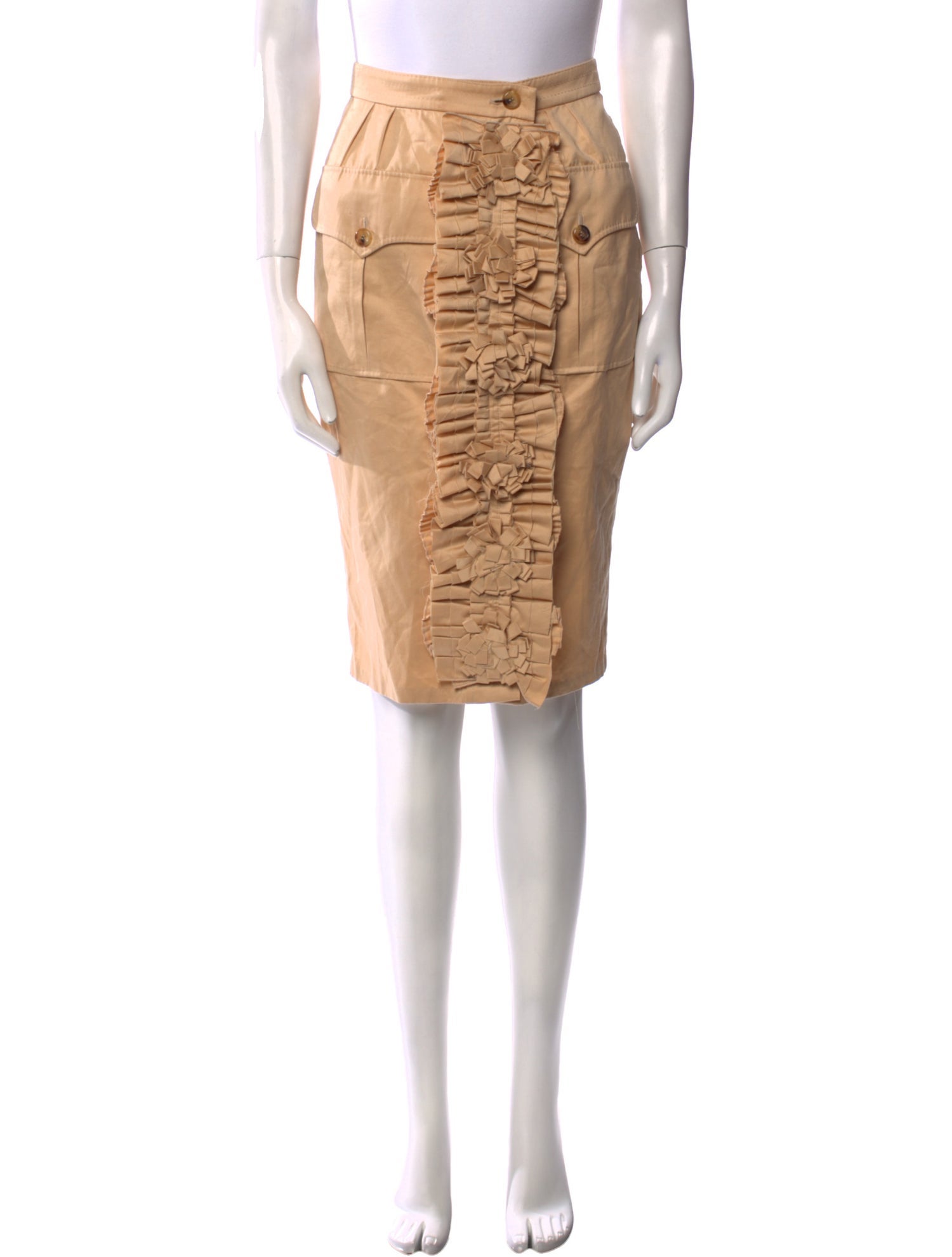 Yves Saint Laurent Rive Gauche Vintage Knee-Length Skirt