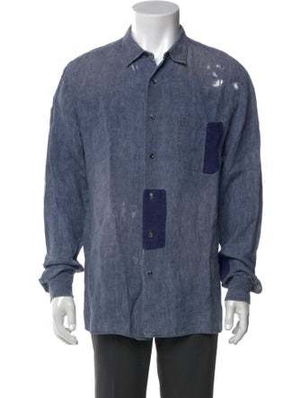Yves Saint Laurent Long Sleeve Denim Shirt
