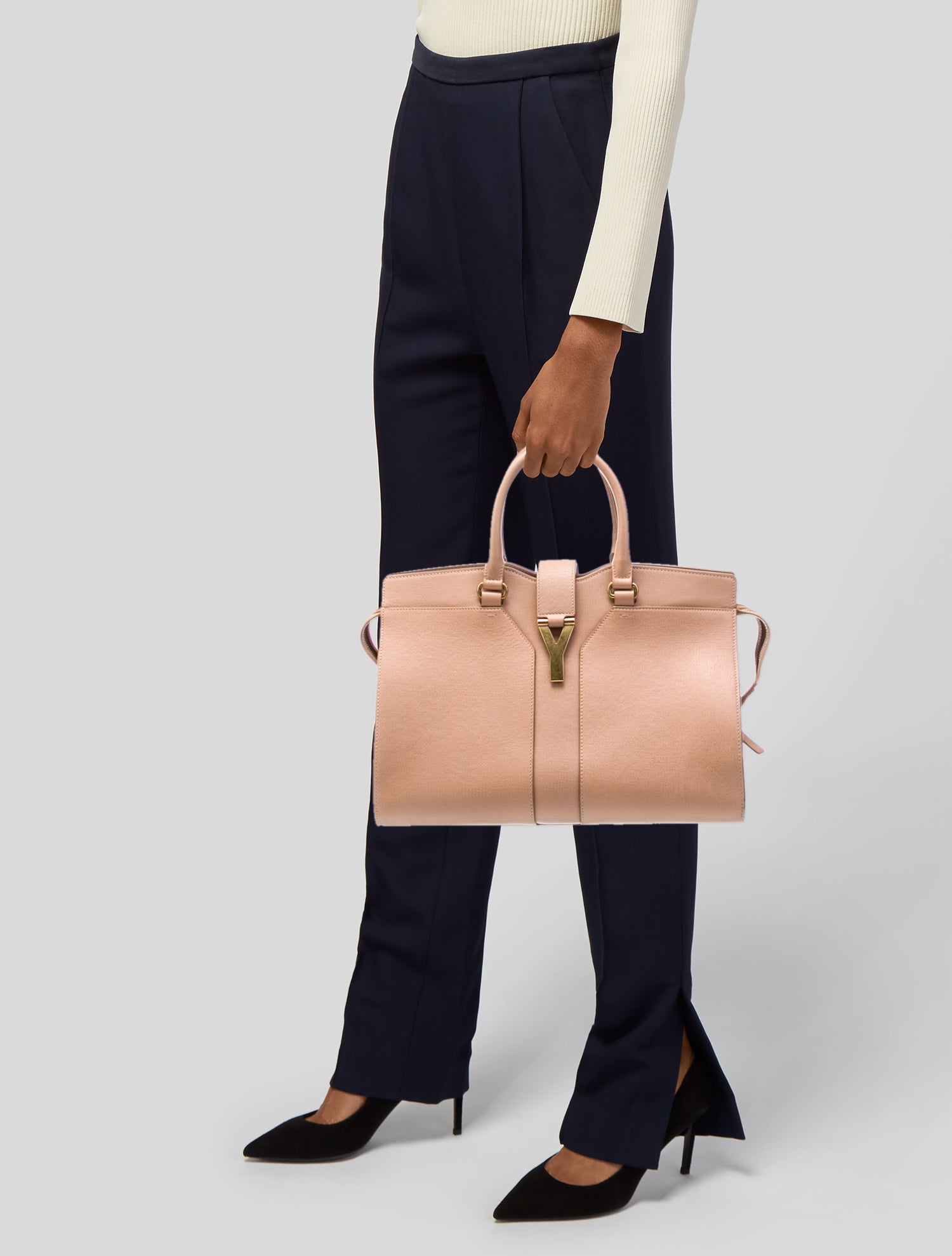 Yves Saint Laurent Leather Top Handle Bag