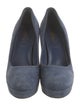 Yves Saint Laurent Suede Leather Trim Embellishment Pumps