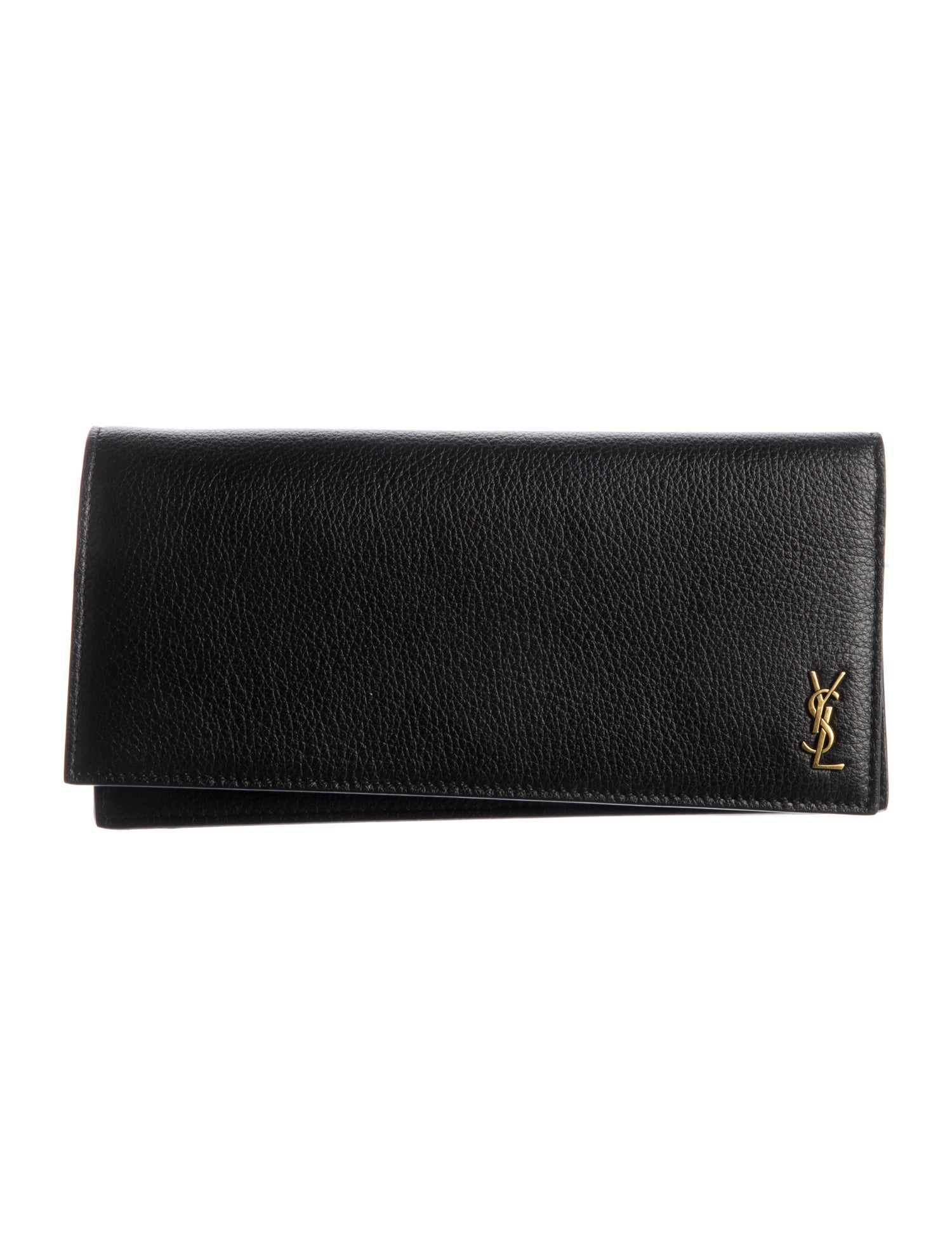 Yves Saint Laurent Card Holder Compact Leather Continental Wallet