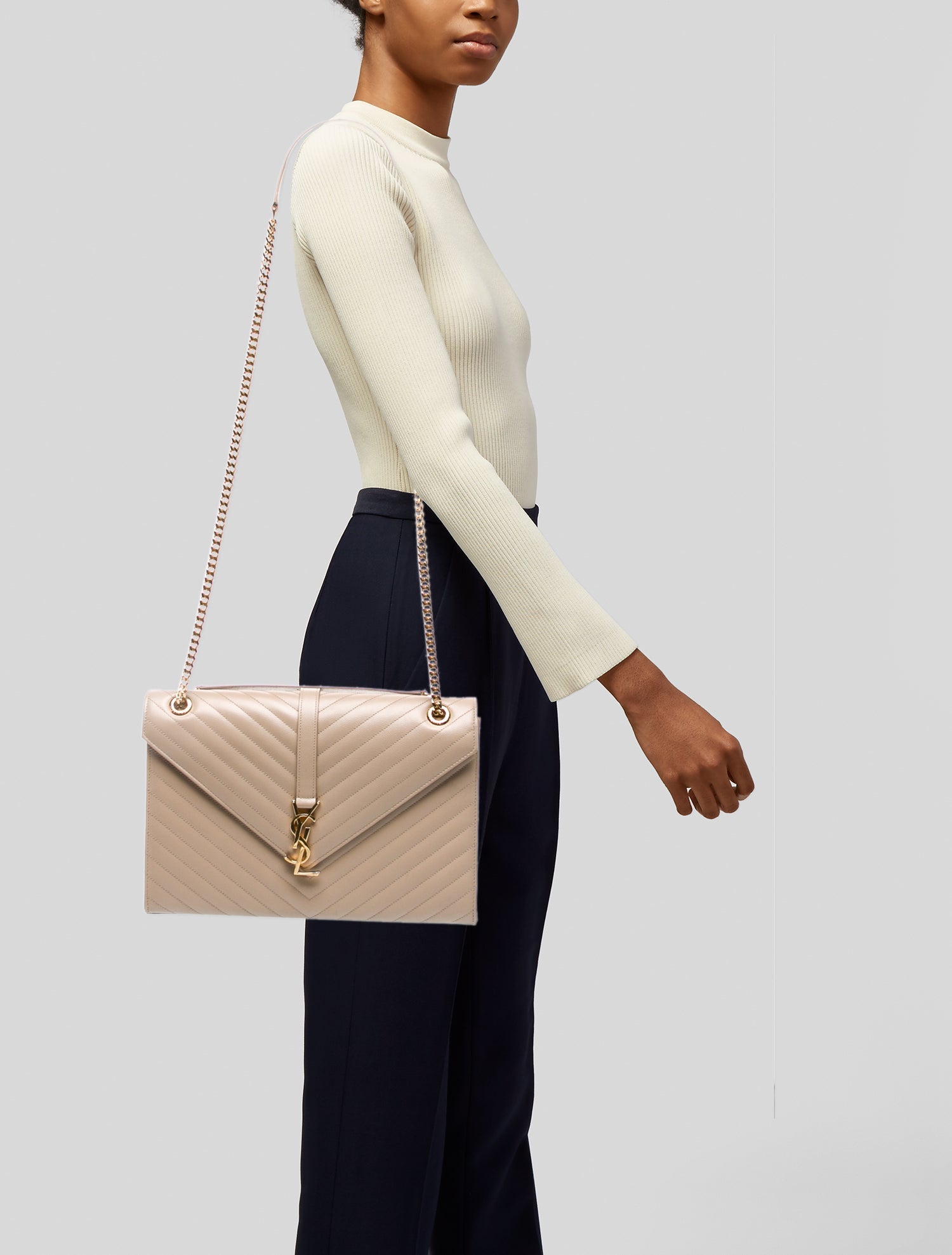 Saint Laurent Leather Envelope