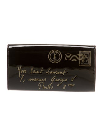 Yves Saint Laurent Rive Gauche Patent Leather Clutch