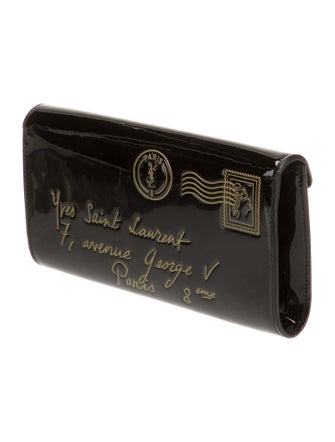 Yves Saint Laurent Rive Gauche Patent Leather Clutch
