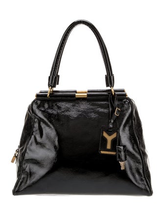 Yves Saint Laurent Patent Leather Top Handle Bag