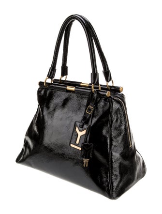 Yves Saint Laurent Patent Leather Top Handle Bag
