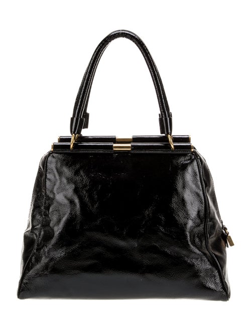Yves Saint Laurent Patent Leather Top Handle Bag