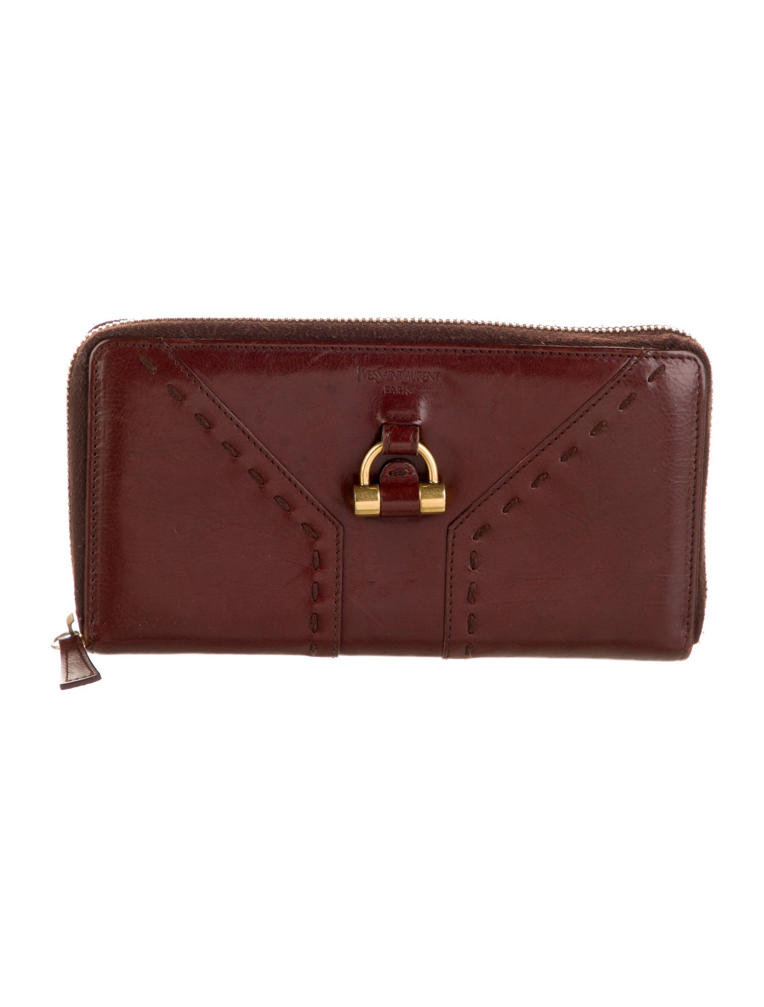 Yves Saint Laurent Leather Continental Wallet