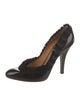 Yves Saint Laurent Rive Gauche Leather Bow Accents Pumps