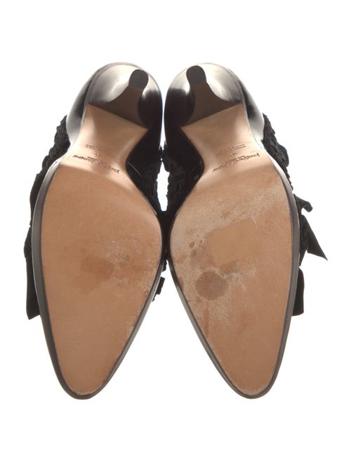 Yves Saint Laurent Rive Gauche Leather Bow Accents Pumps