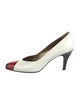 Yves Saint Laurent Leather Colorblock Pattern Pumps