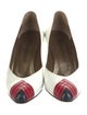 Yves Saint Laurent Leather Colorblock Pattern Pumps