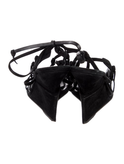 Yves Saint Laurent Suede T-Strap Sandals