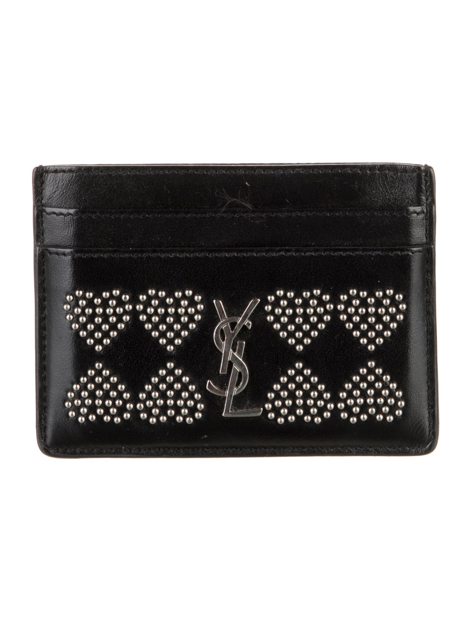Yves Saint Laurent Leather Printed Card Holder