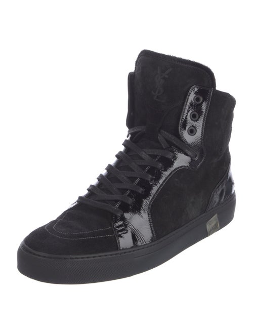 Yves Saint Laurent 2013 Suede Lace-Up Boots