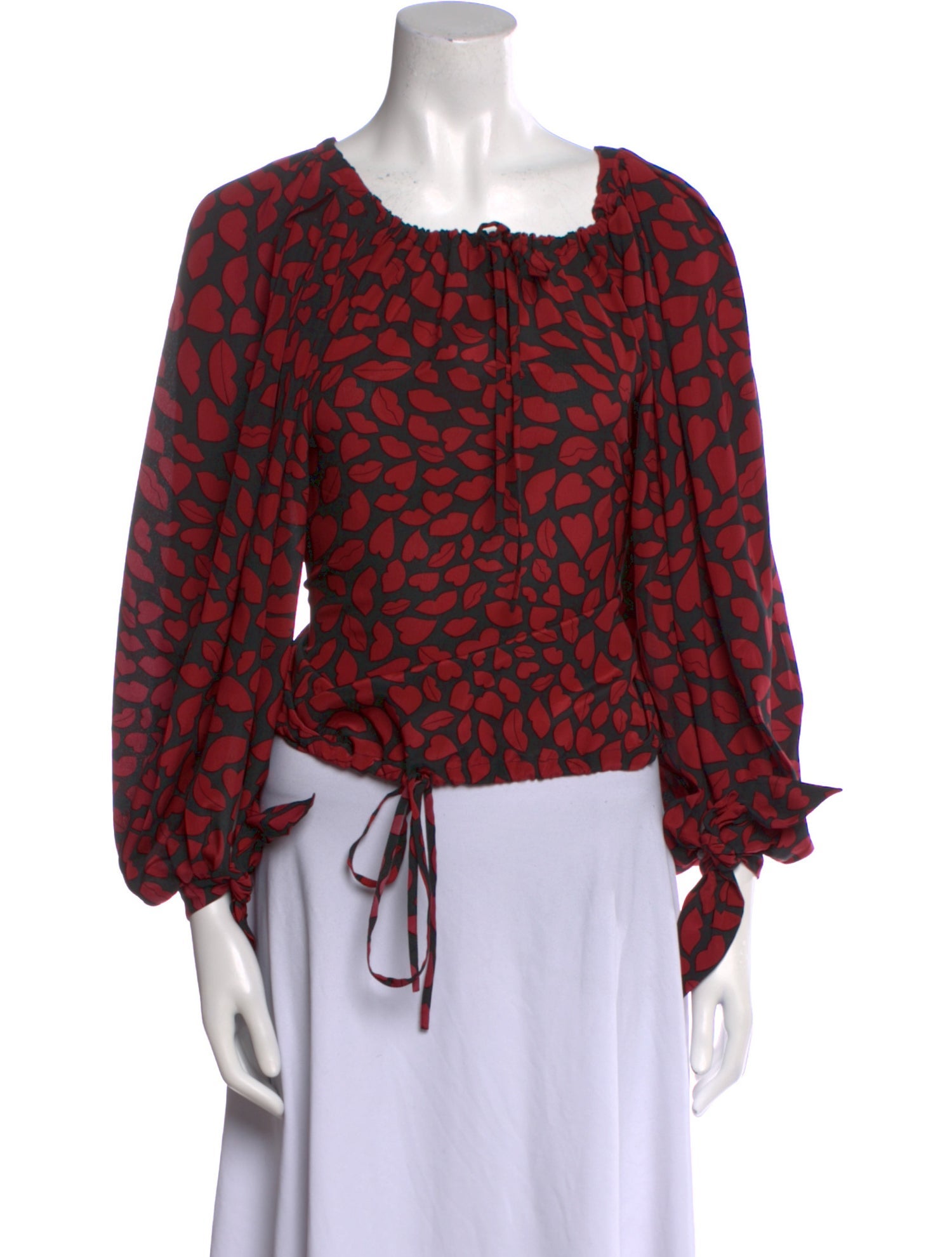 Yves Saint Laurent Silk Printed Blouse