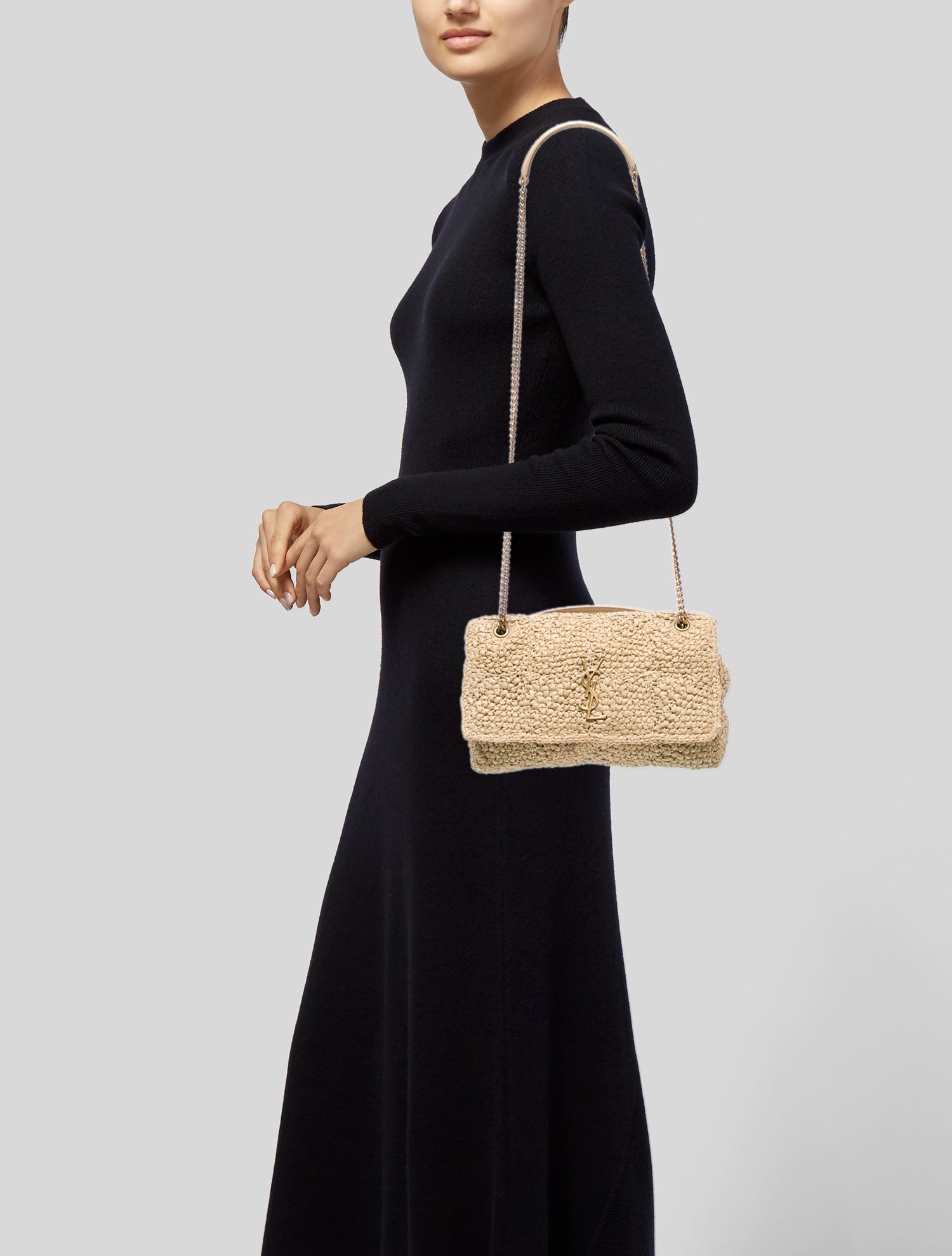 Saint Laurent Raffia Jamie Medium