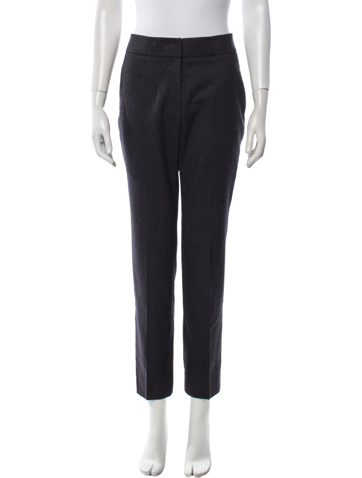 Yves Saint Laurent Virgin Wool Straight Leg Pants