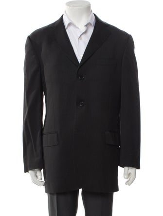 Yves Saint Laurent Virgin Wool Striped Blazer