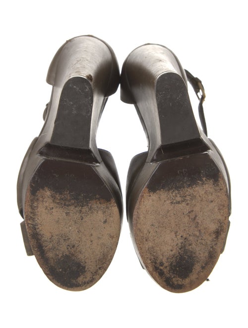 Yves Saint Laurent Leather T-Strap Pumps