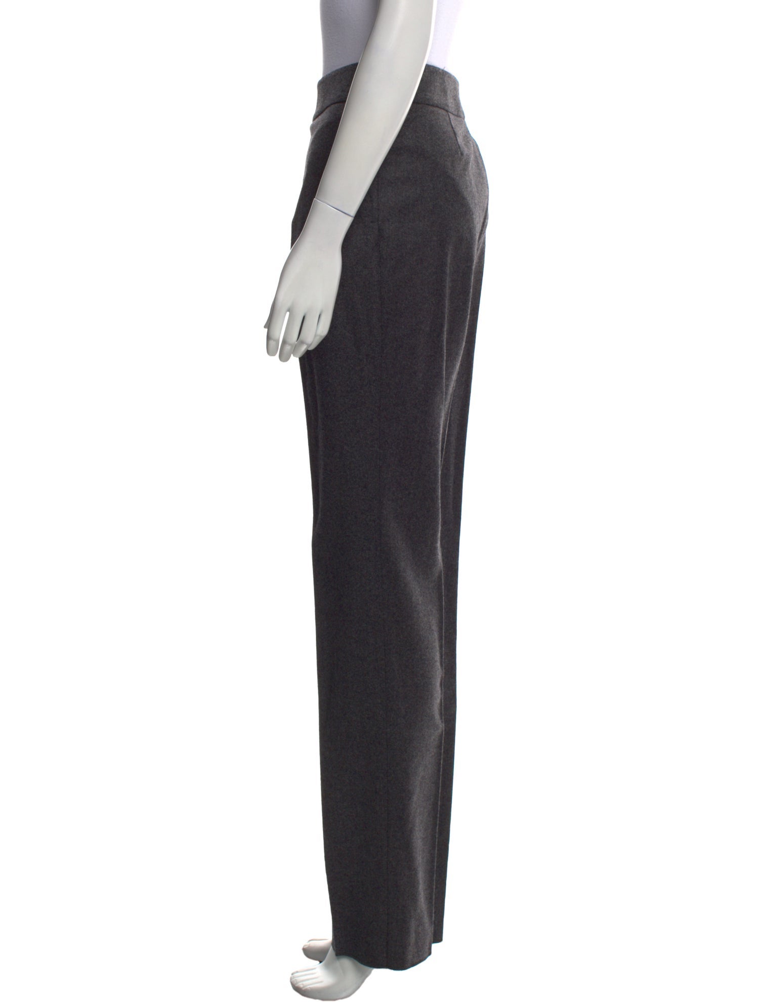Yves Saint Laurent Wool Straight Leg Pants