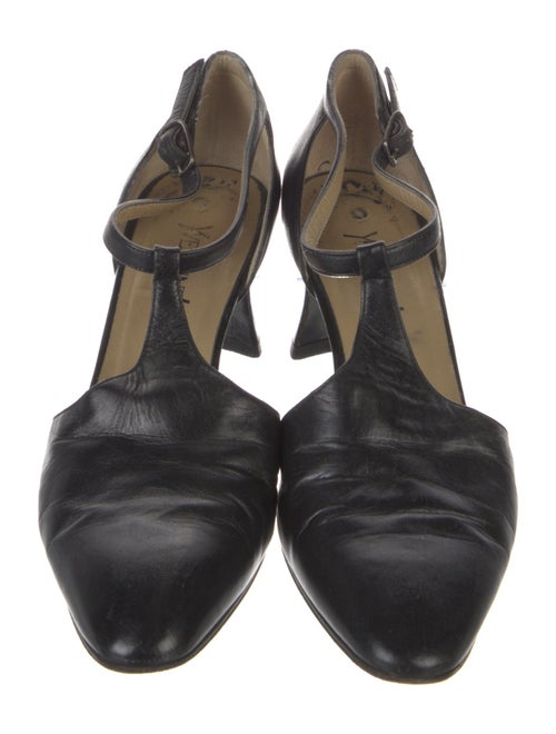Yves Saint Laurent Canvas T-Strap Pumps