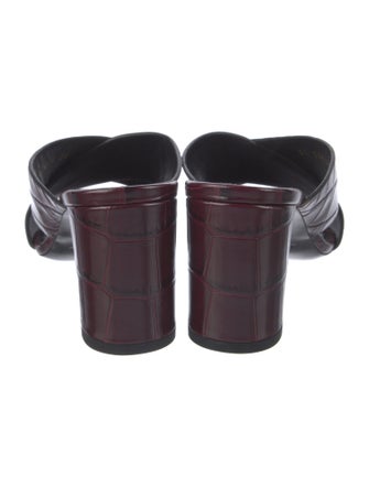 Yves Saint Laurent Leather Slides