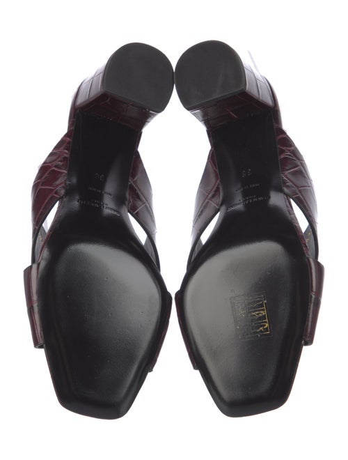 Yves Saint Laurent Leather Slides