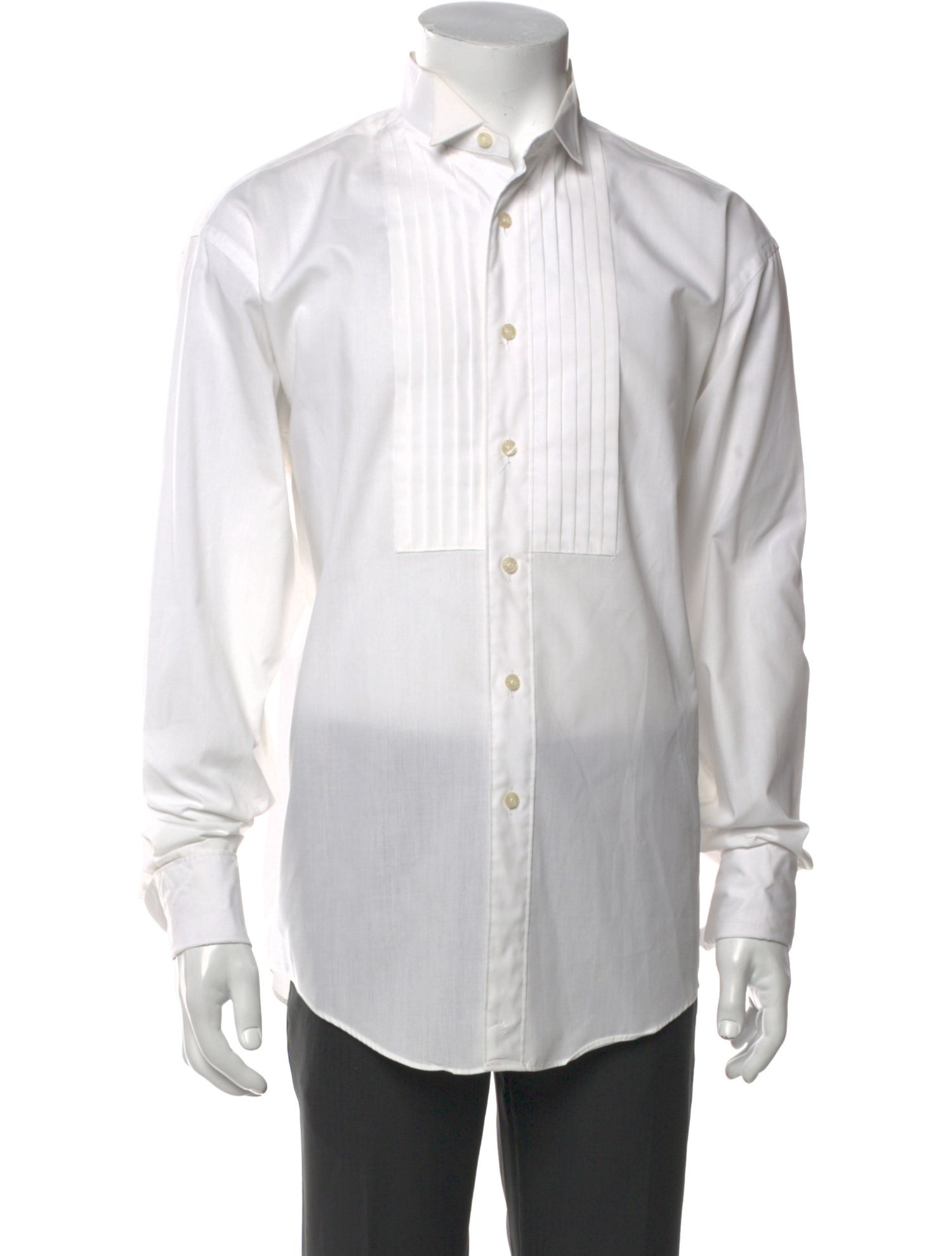 Yves Saint Laurent Long Sleeve Tuxedo Shirt