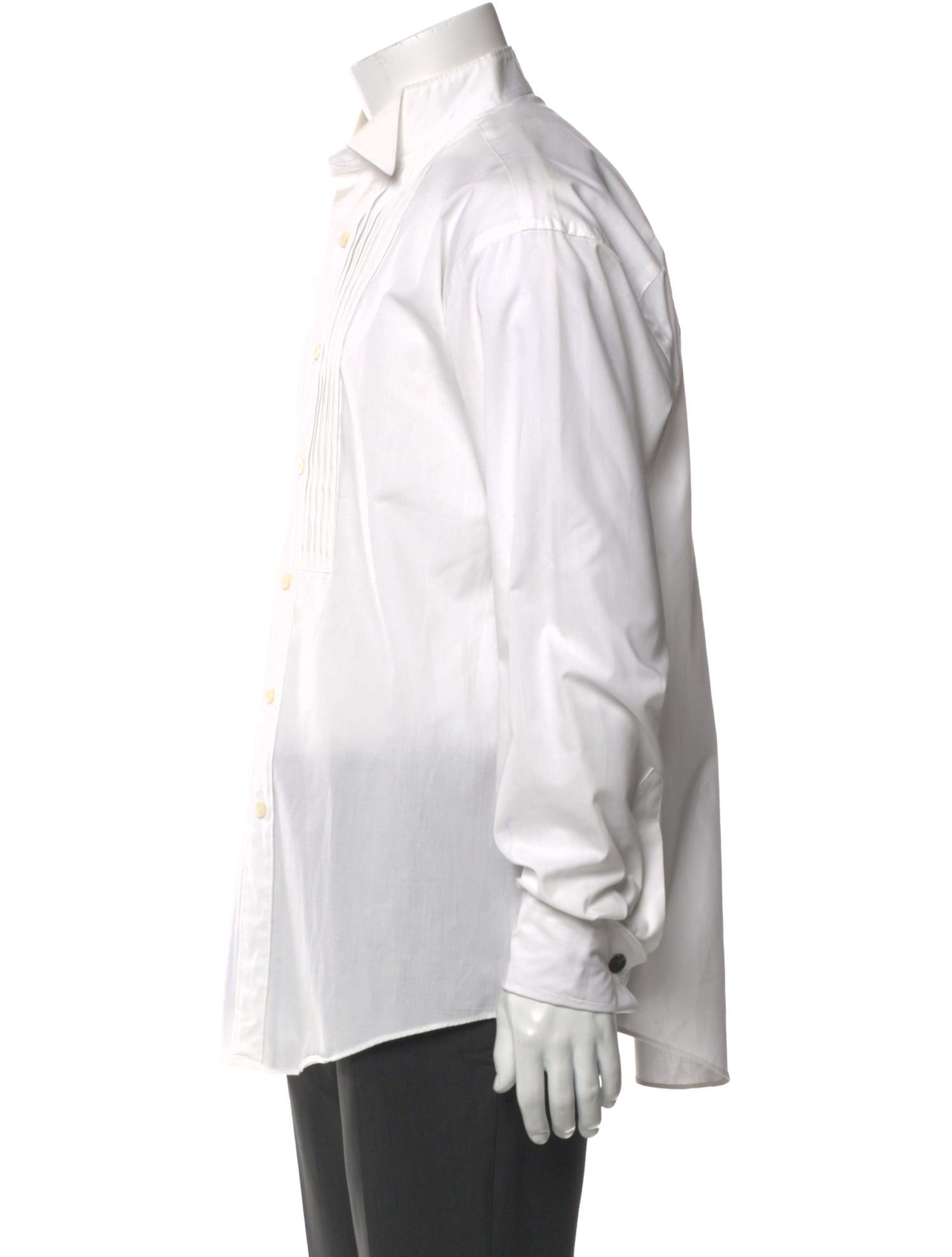 Yves Saint Laurent Long Sleeve Tuxedo Shirt