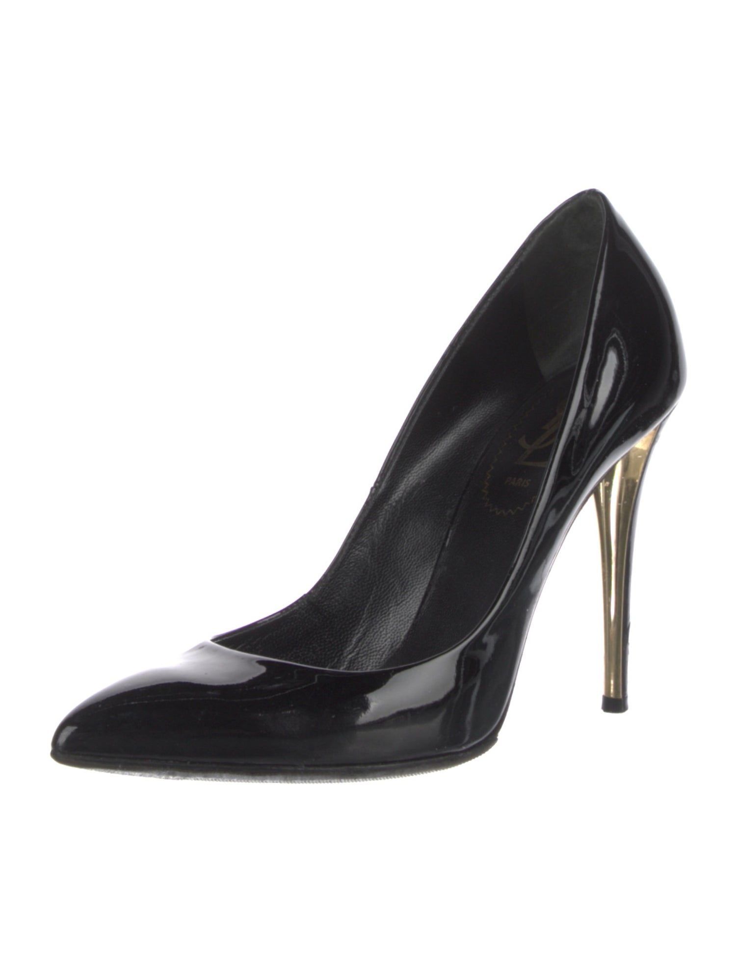 Yves Saint Laurent Rive Gauche Patent Leather Pumps