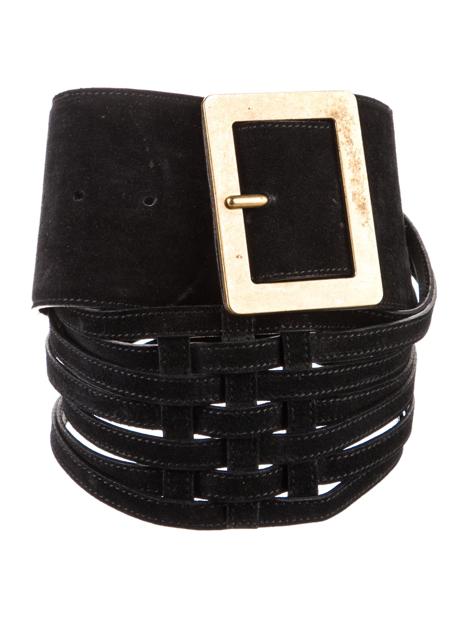 Yves Saint Laurent Wide Leather Belt Kit