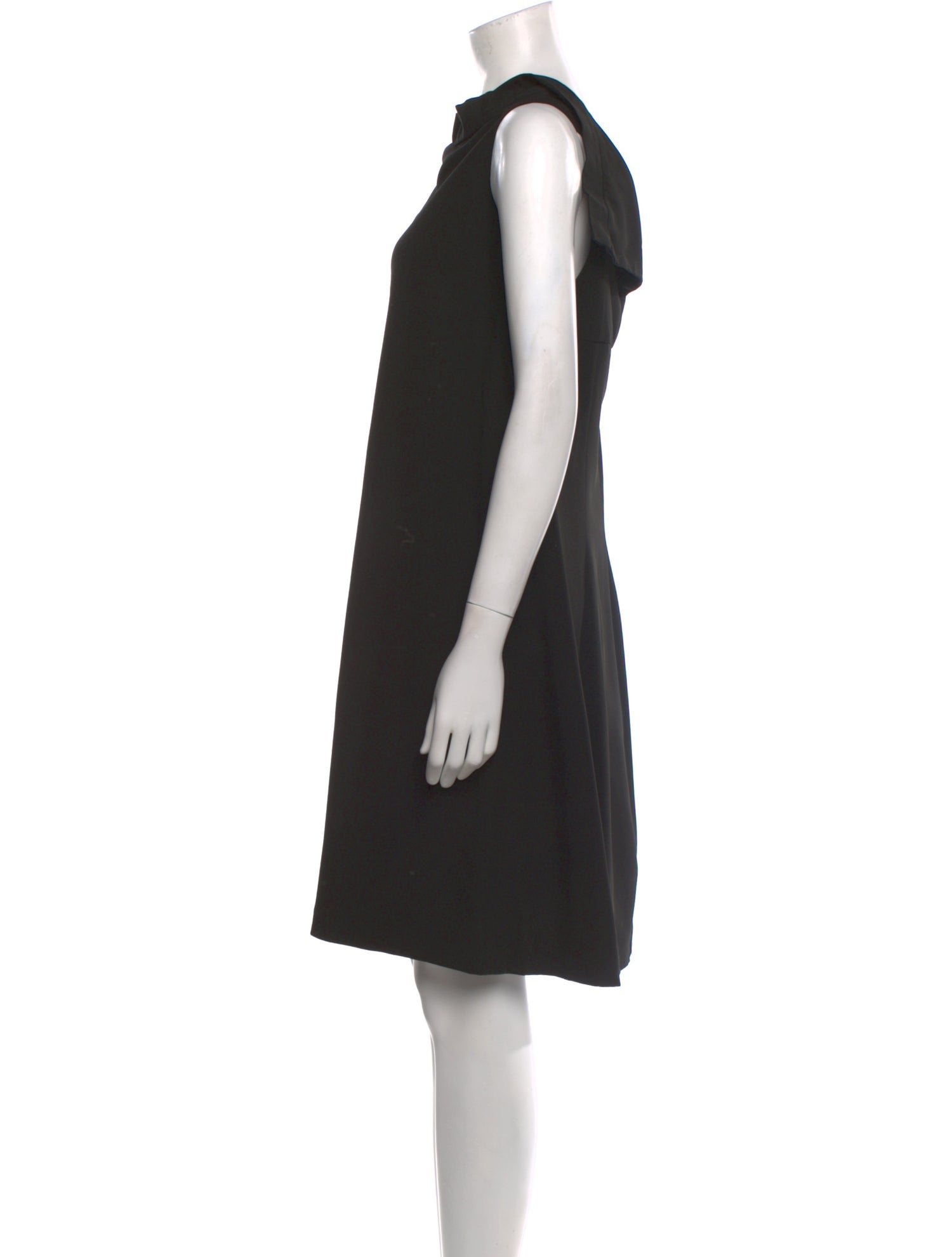 Yves Saint Laurent Cowl Neck Knee-Length Dress