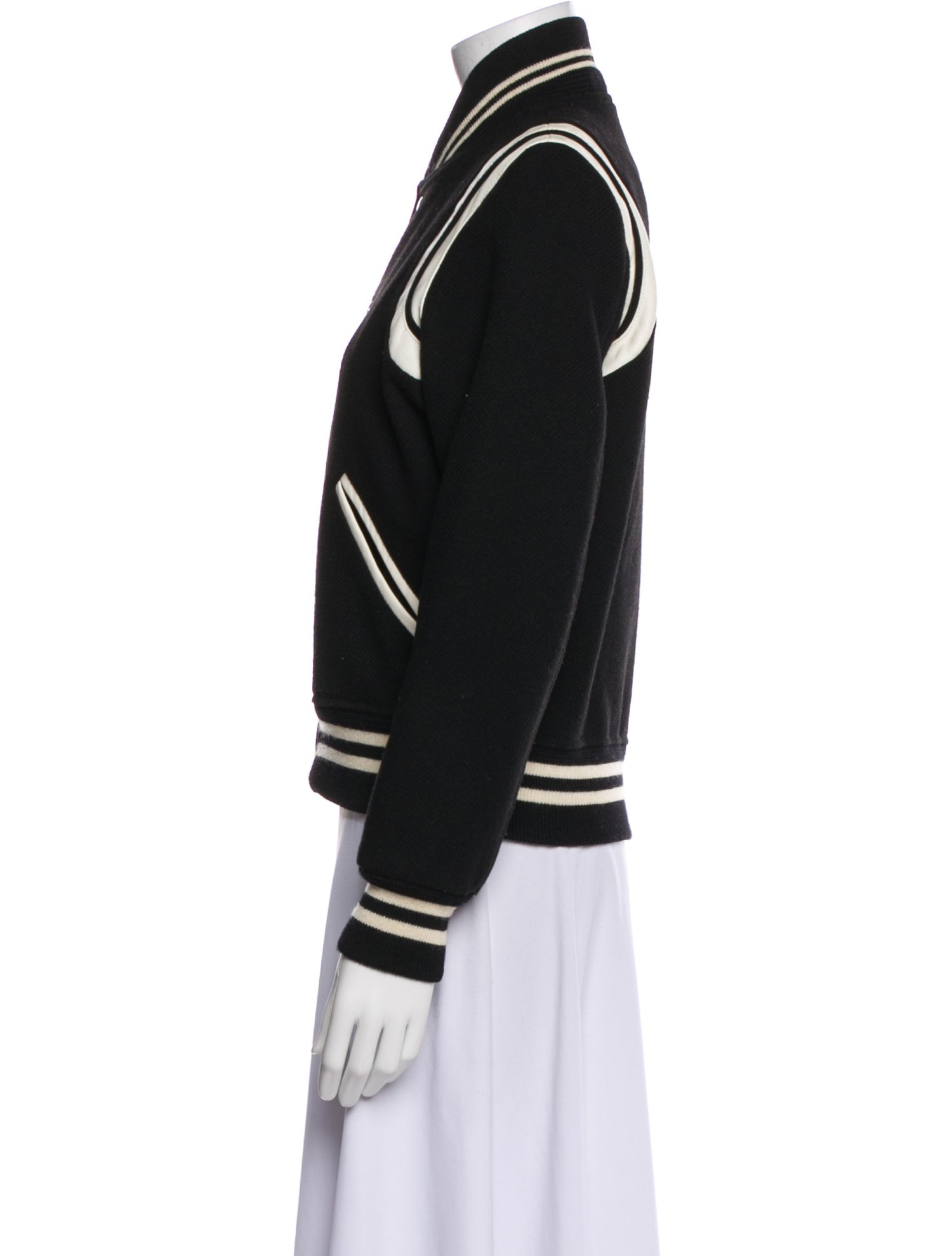 Saint Laurent Teddy Virgin Wool Bomber Jacket