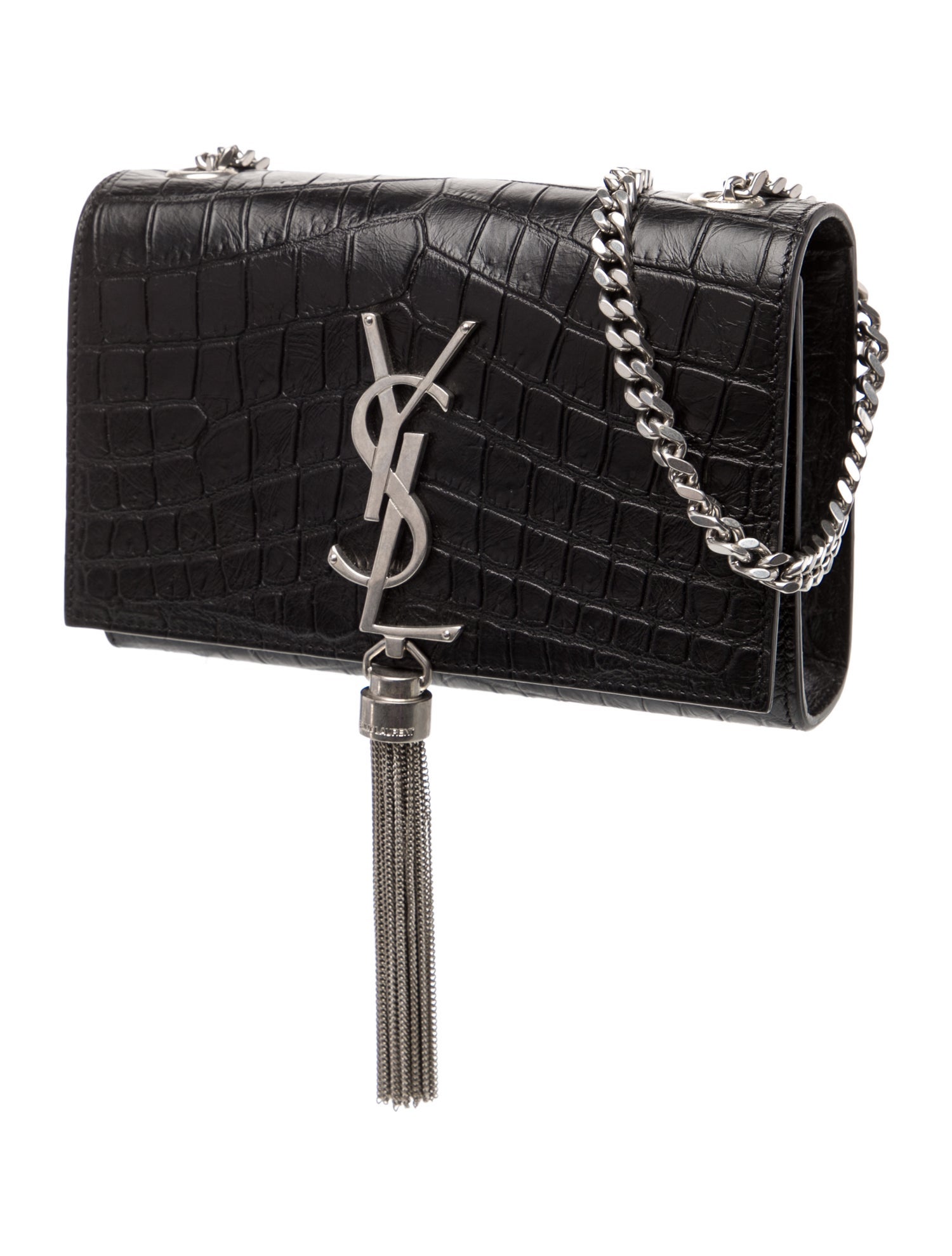 Saint Laurent Embossed Leather Kate Small