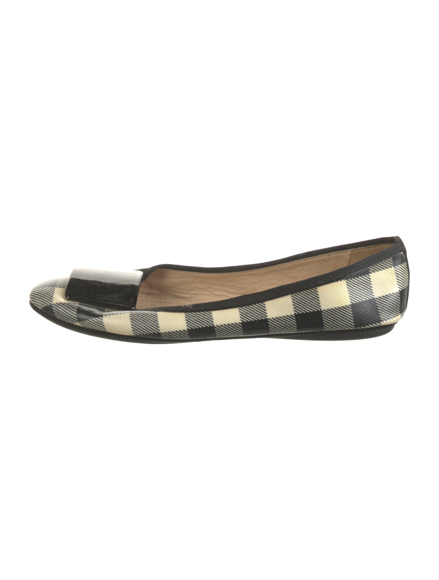 Yves Saint Laurent Leather Printed Ballet Flats