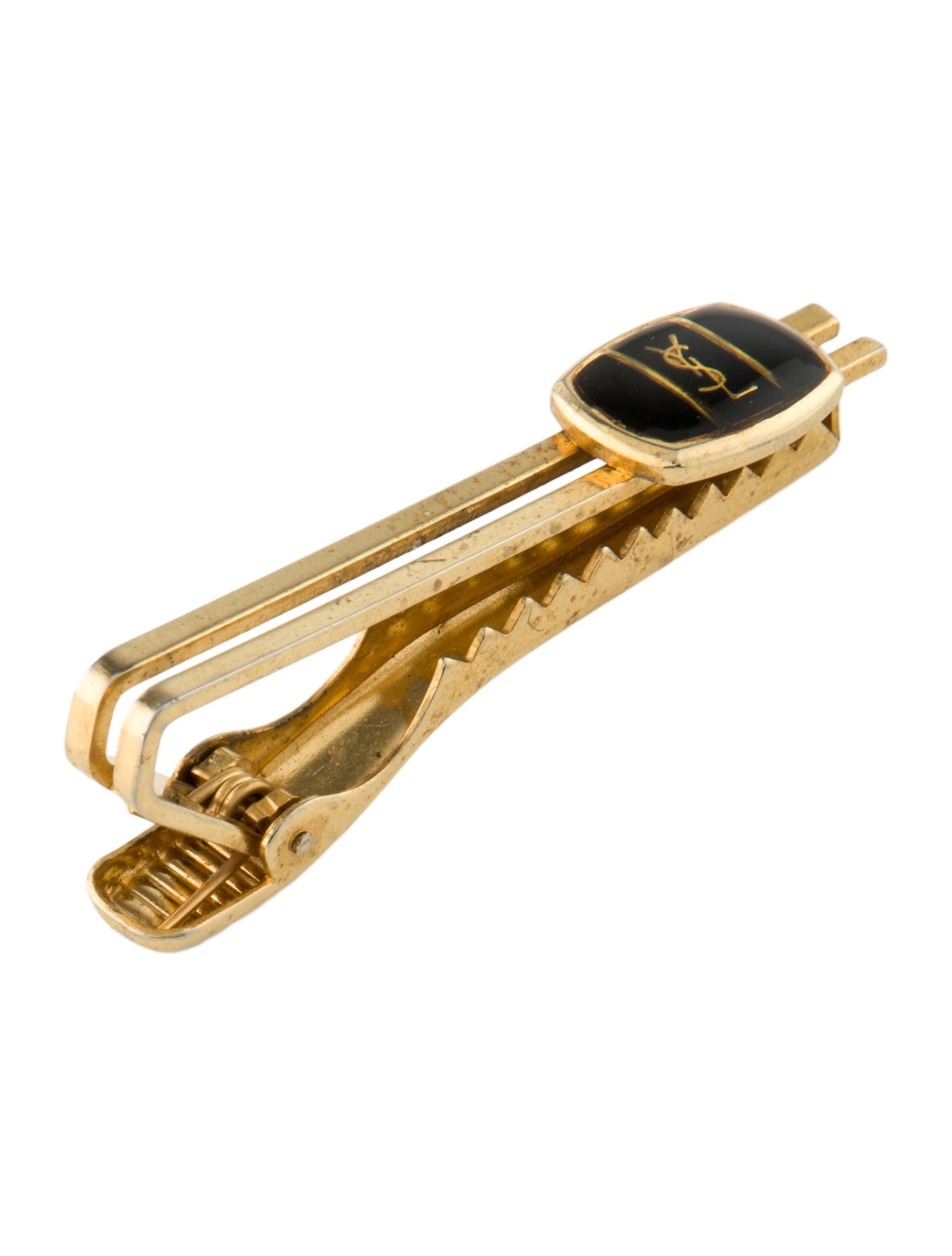 Yves Saint Laurent Vintage Enamel Tie Clip