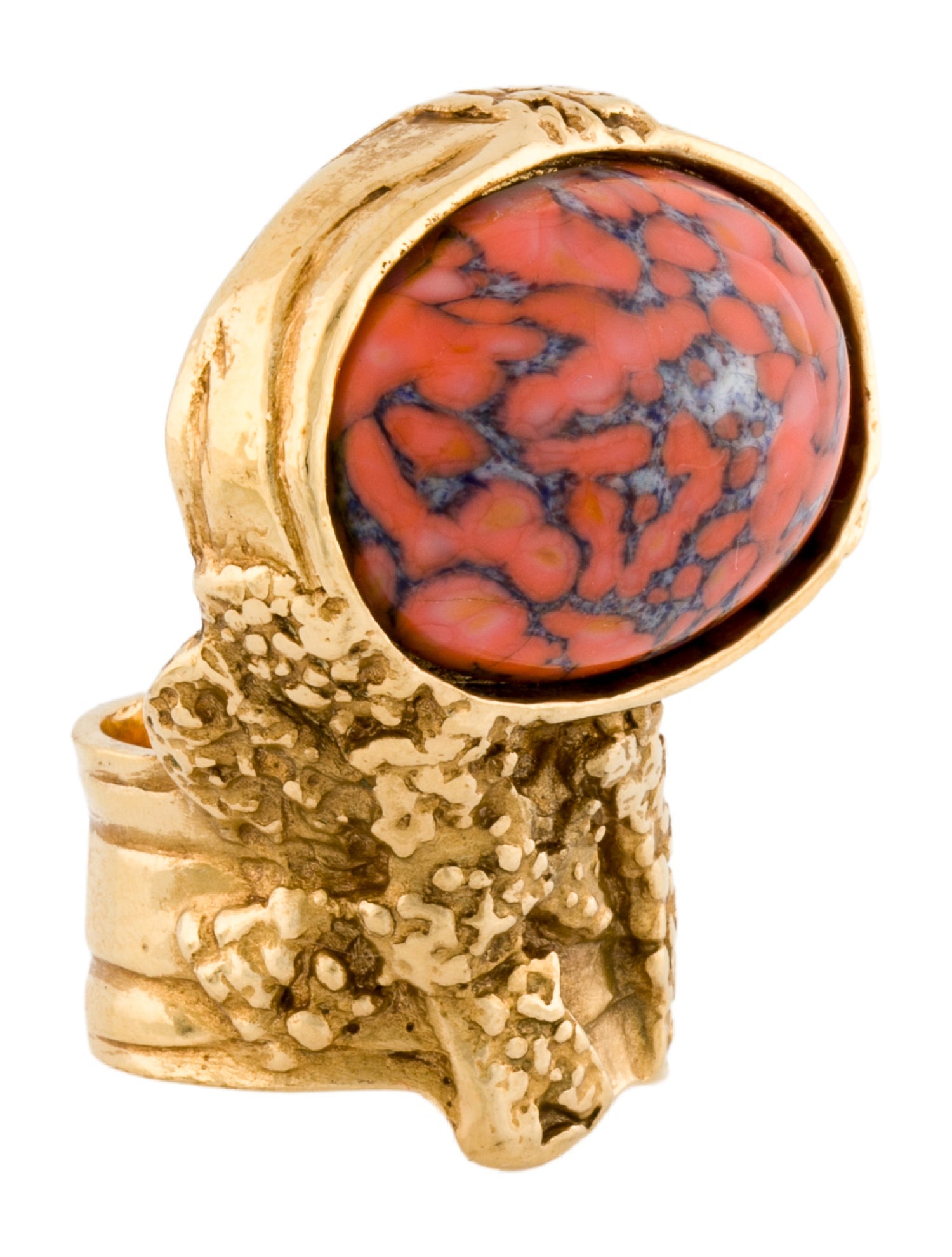 Yves Saint Laurent Resin Arty Cocktail Ring