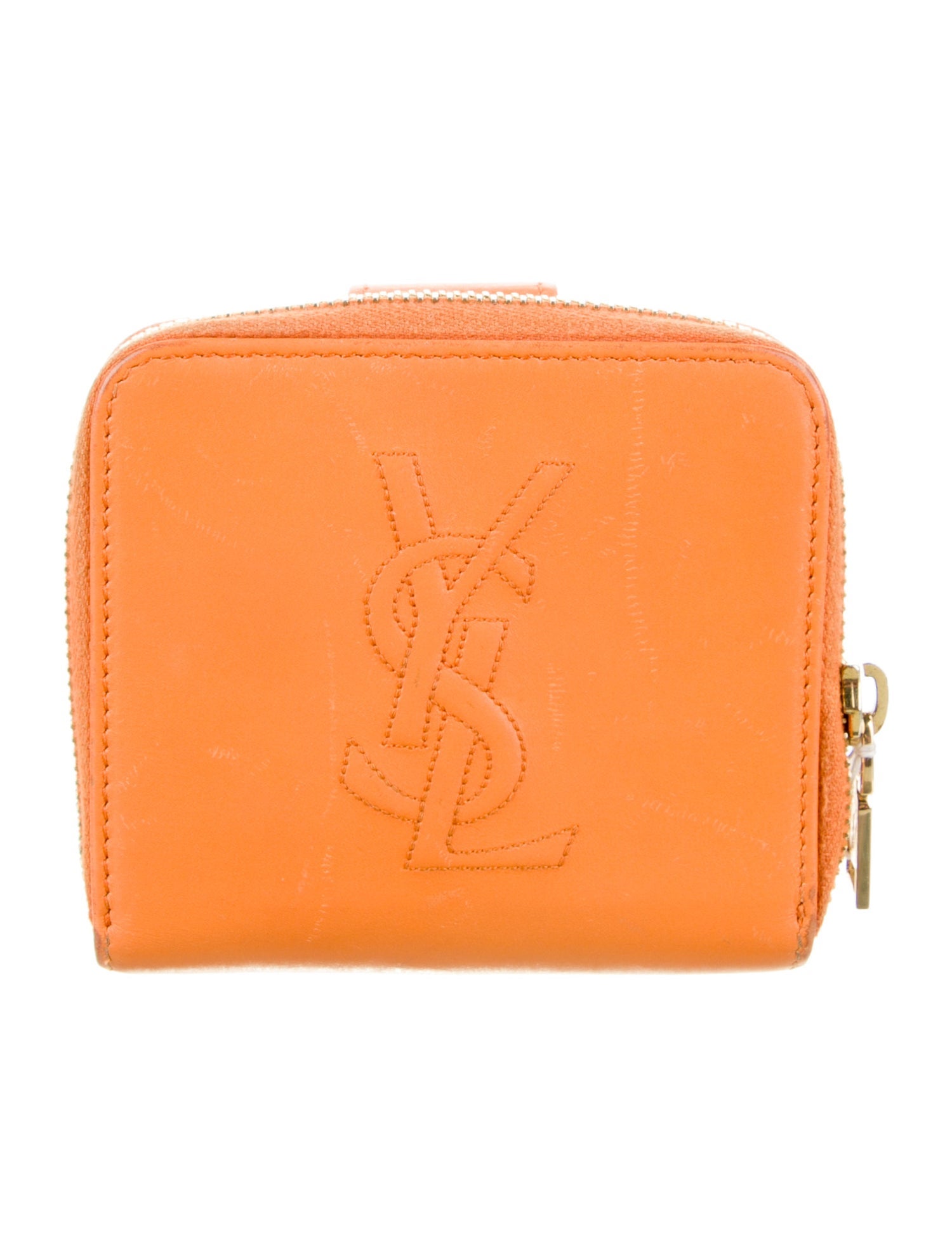 Yves Saint Laurent Leather Compact Wallet
