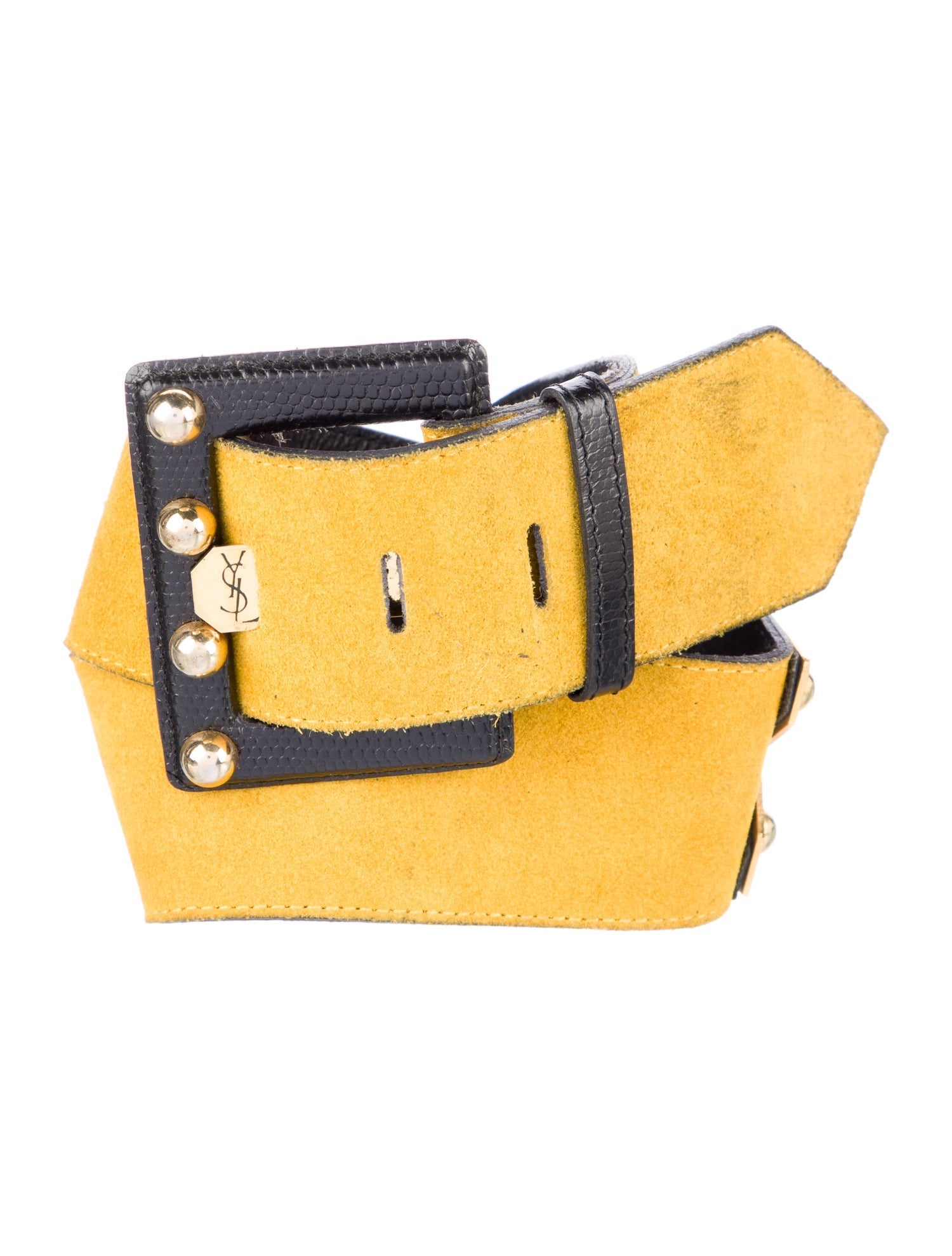 Yves Saint Laurent Wide Leather Belt