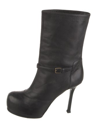 Yves Saint Laurent Rive Gauche Leather Boots