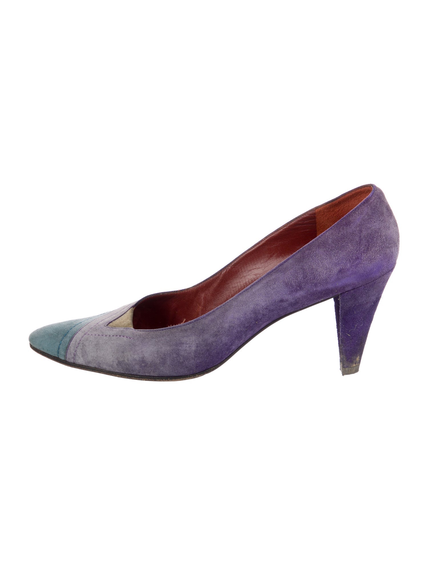 Yves Saint Laurent Vintage Suede Pumps