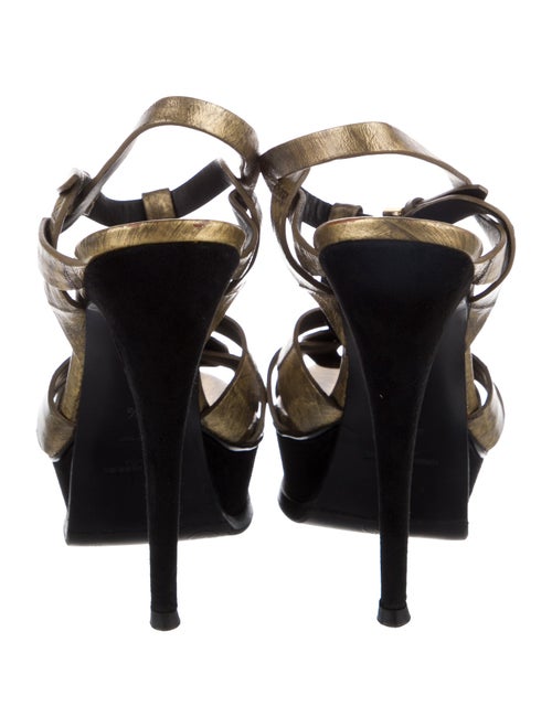 Yves Saint Laurent Leather T-Strap Sandals